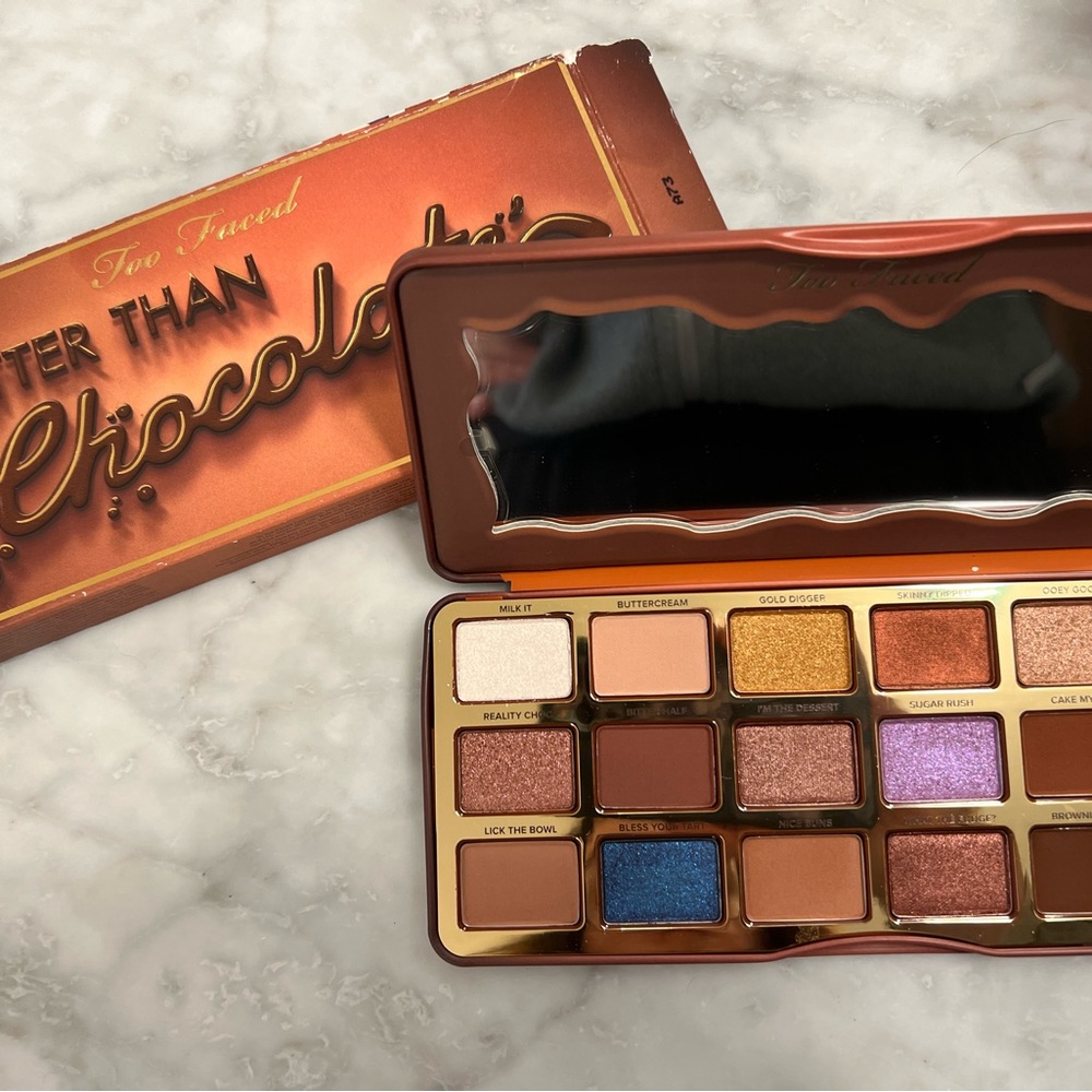 NWT- Too Faced Better Than Chocolate Eyeshadow Palette - Brown and Gold